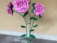 Set 3 Rose in Gomma Eva