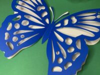 Farfalle Giganti in 3d 6 pz