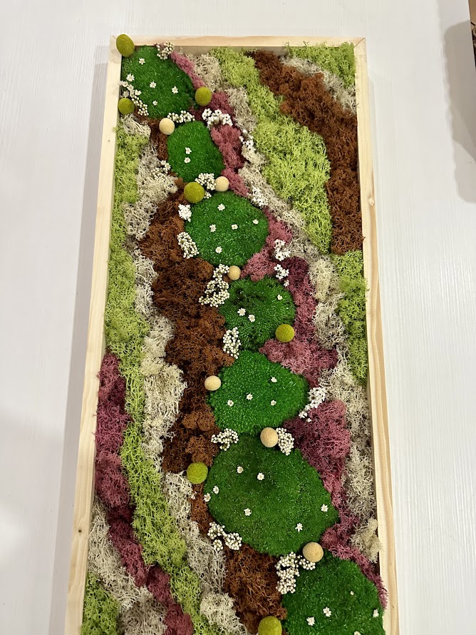 Quadro di Erba stabilizzata con fiori stabilizzati - immagine 6