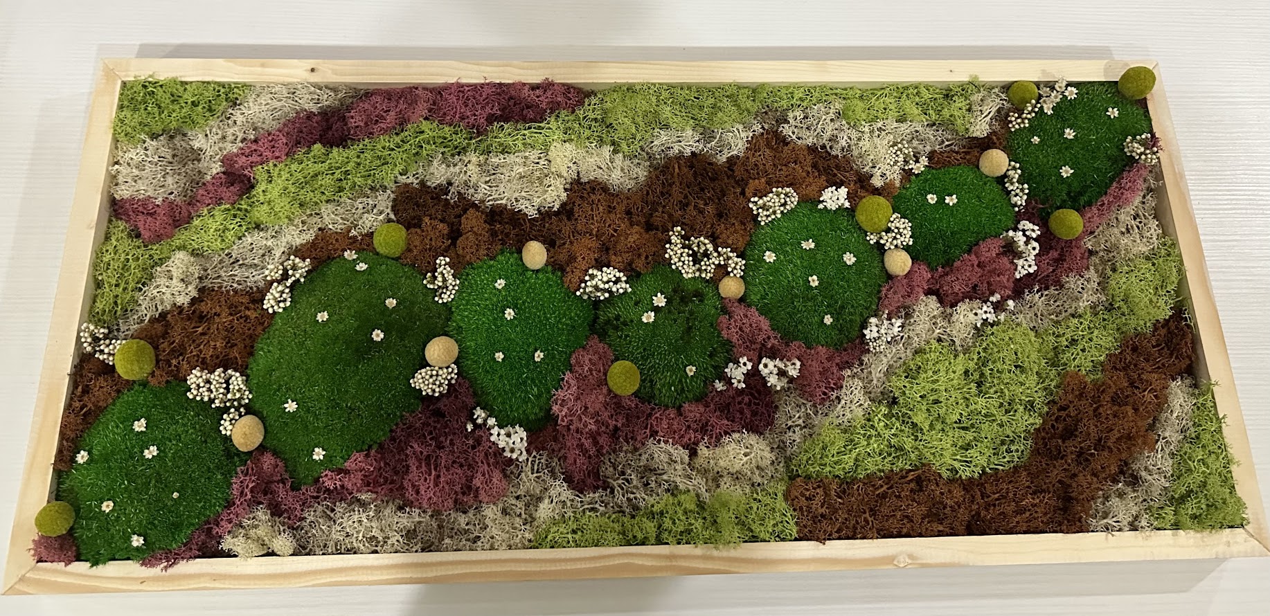 Quadro di Erba stabilizzata con fiori stabilizzati - immagine 14