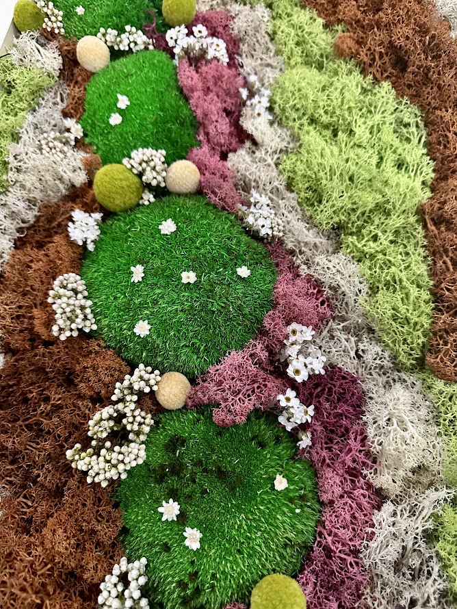 Quadro di Erba stabilizzata con fiori stabilizzati - immagine 2