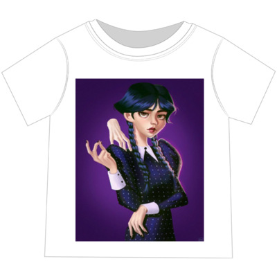 T-Shirt "Mercoledì Adams" Personalizzabili - immagine 3