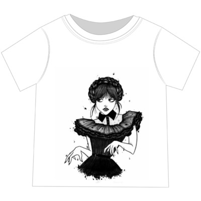 T-Shirt "Mercoledì Adams" Personalizzabili - immagine 2