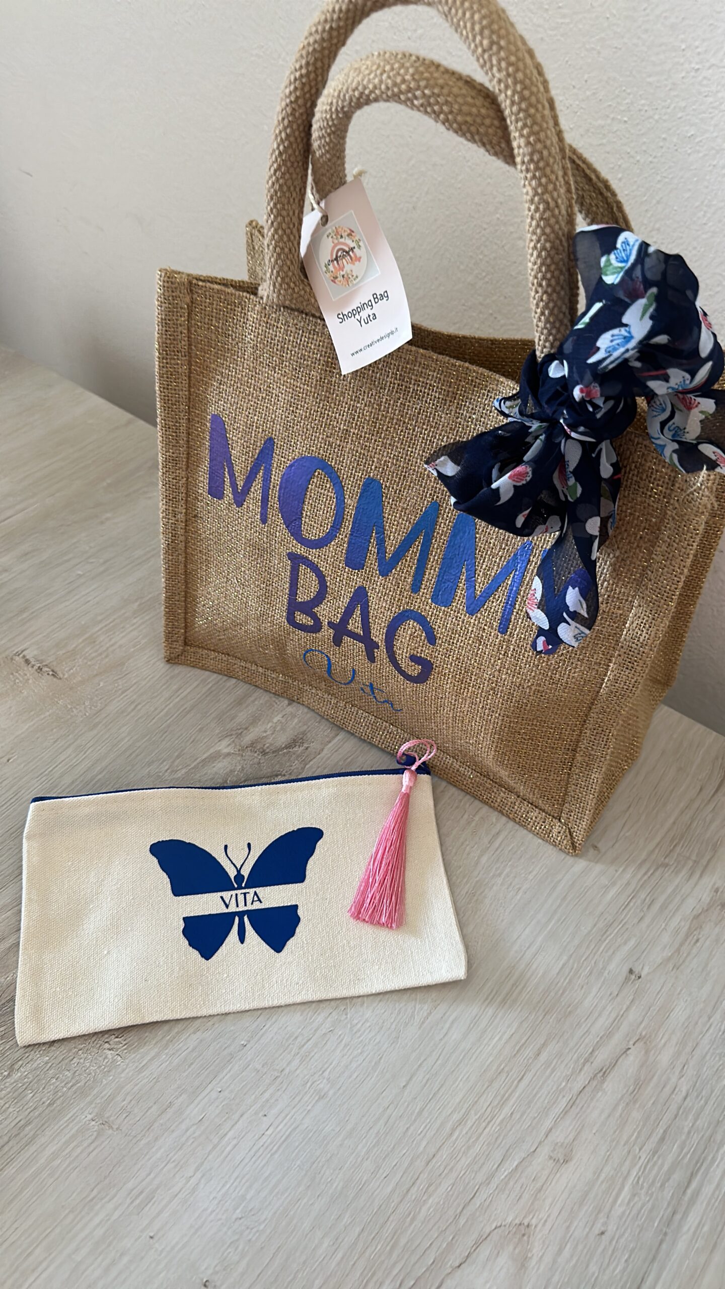 Borsa in Yuta Media "Glitter" Personalizzabile