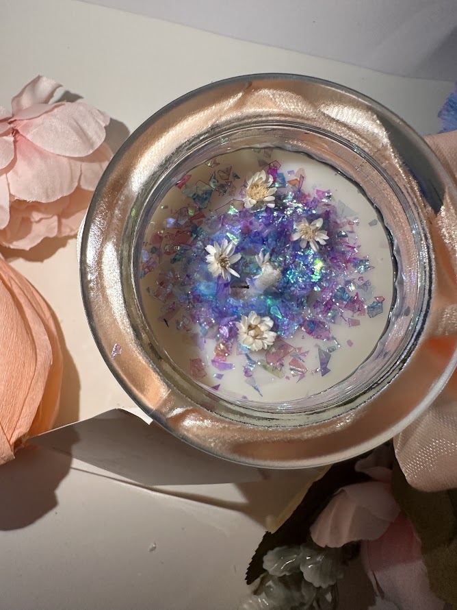 Candela "Accedi un sogno" Flowers - immagine 3
