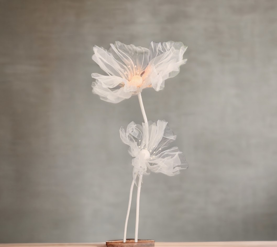 Set Fiori Giganti In Organza