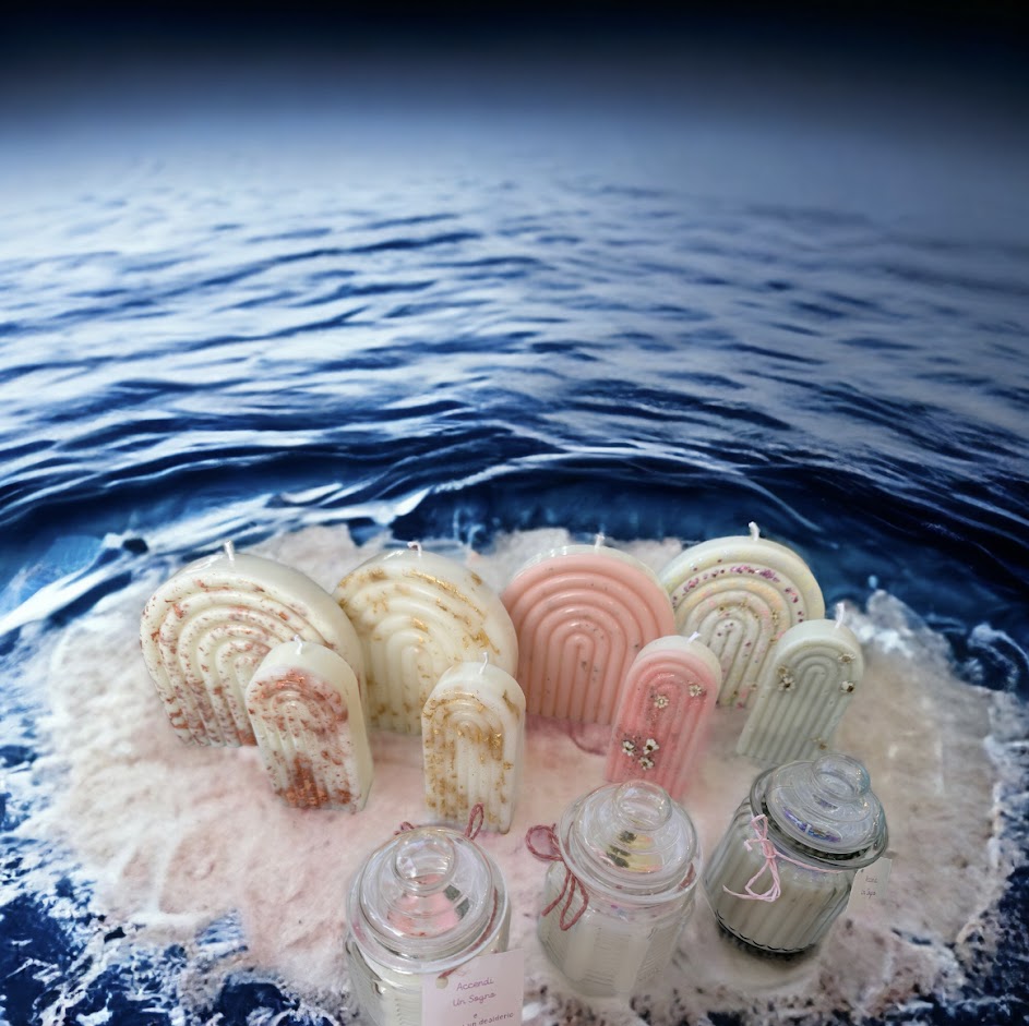 Candela "Accedi un sogno" Flowers - immagine 7