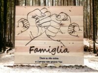Quadro in legno Personalizzabile ad incisione laser