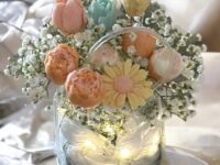 Bouquet " Flowers" in pura cera di soia