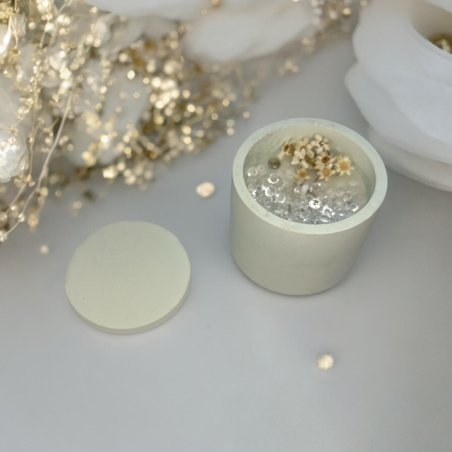 Candle " Diamonds Flowers"